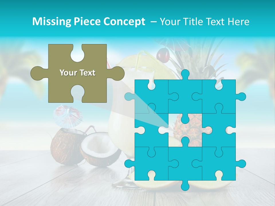 Sunny Blur Pineapple PowerPoint Template