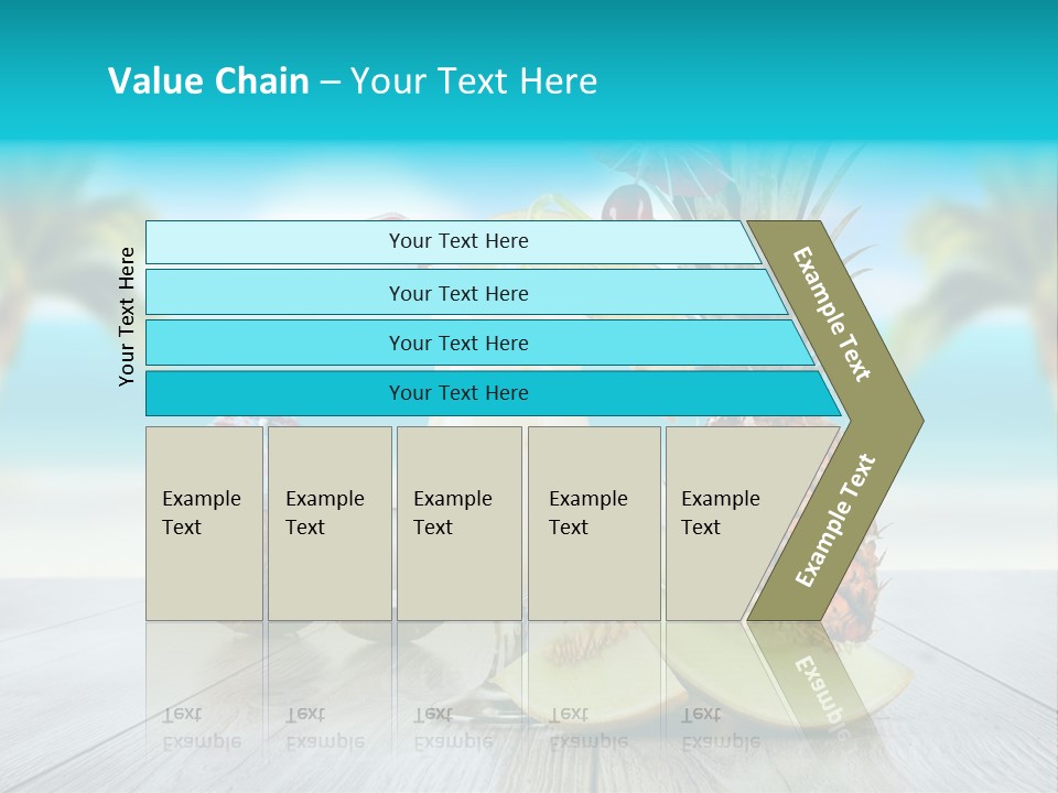 Sunny Blur Pineapple PowerPoint Template