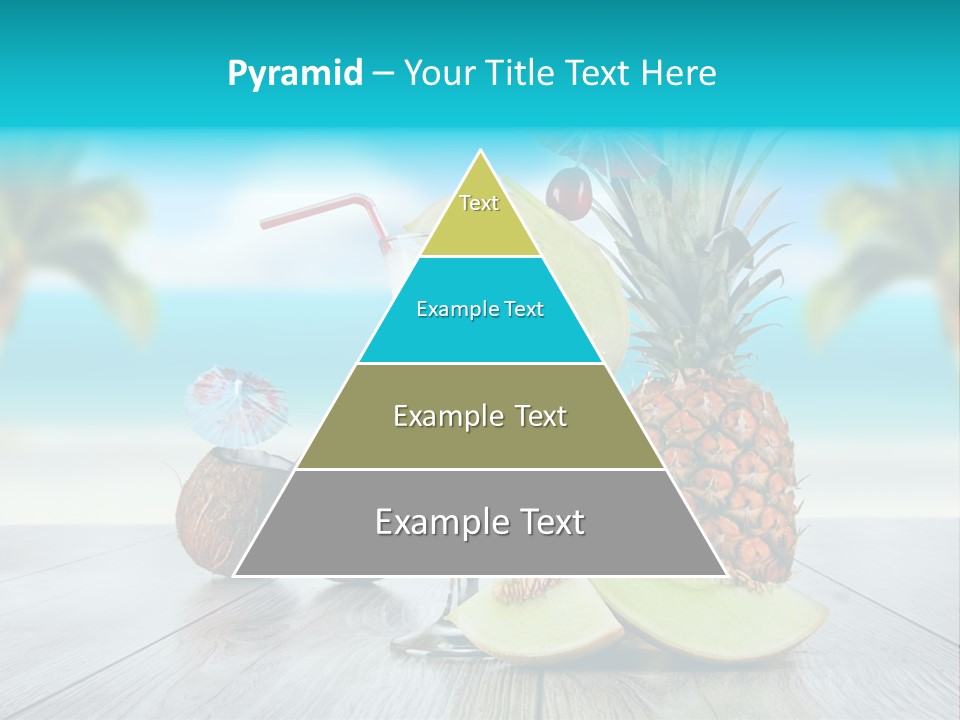 Sunny Blur Pineapple PowerPoint Template