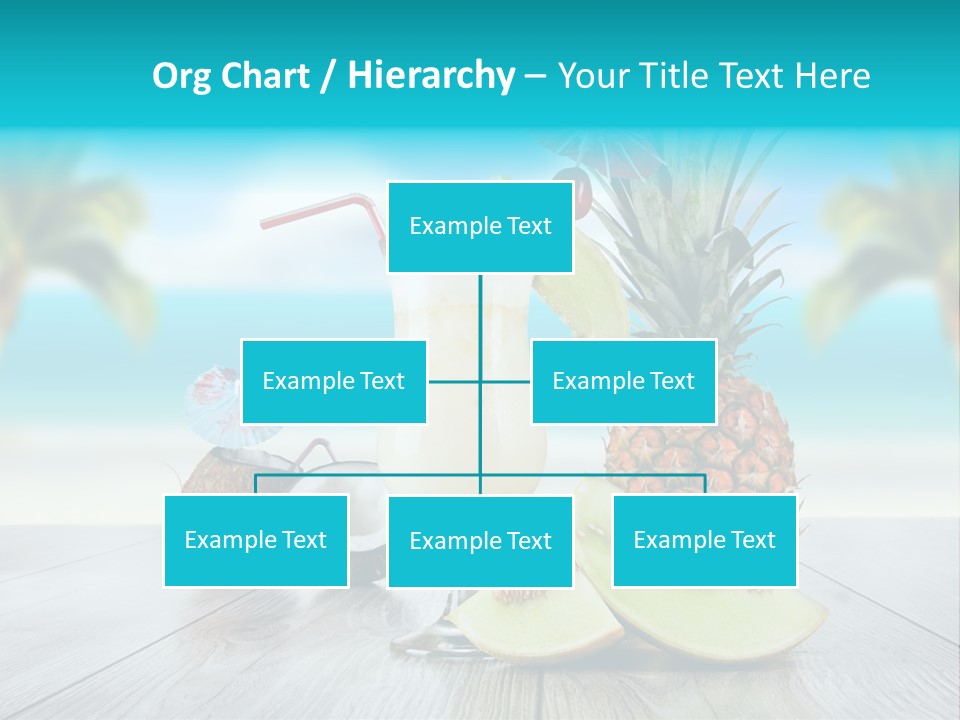 Sunny Blur Pineapple PowerPoint Template