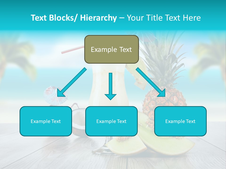 Sunny Blur Pineapple PowerPoint Template