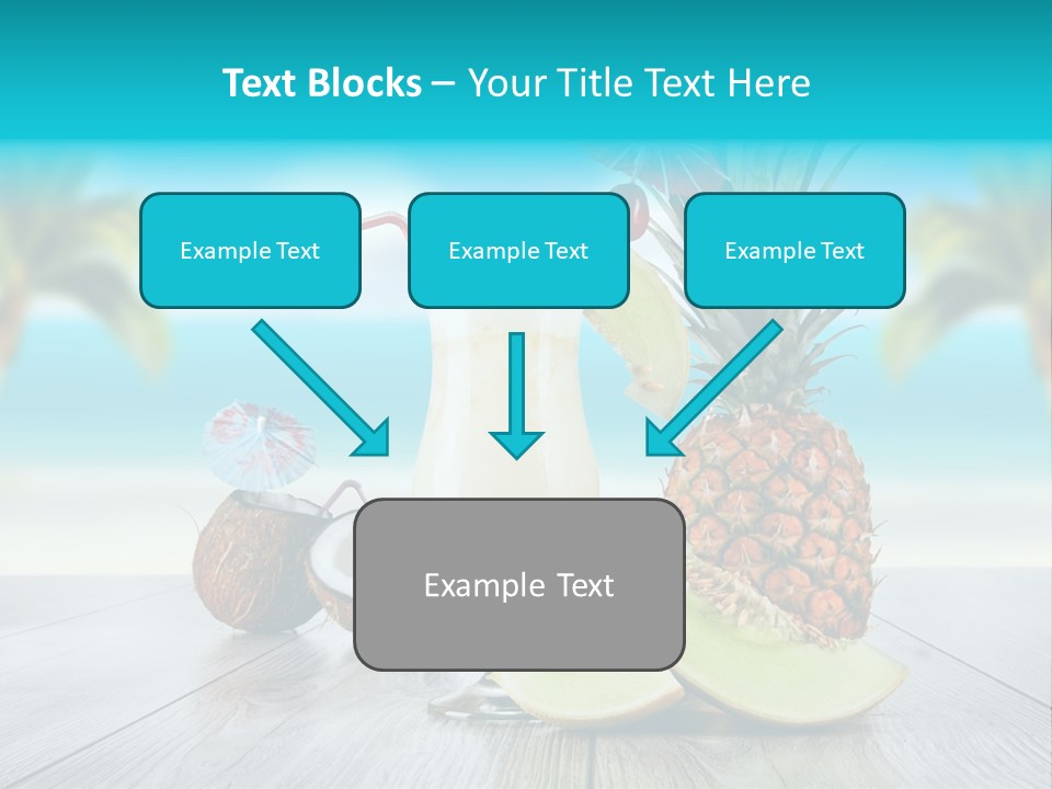 Sunny Blur Pineapple PowerPoint Template