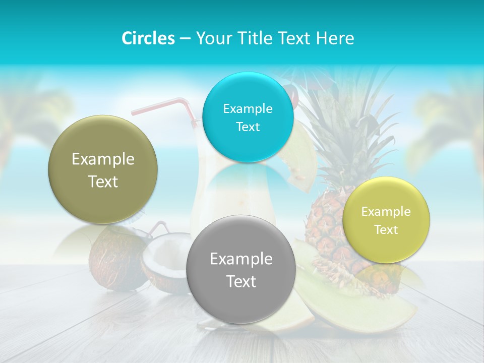 Sunny Blur Pineapple PowerPoint Template