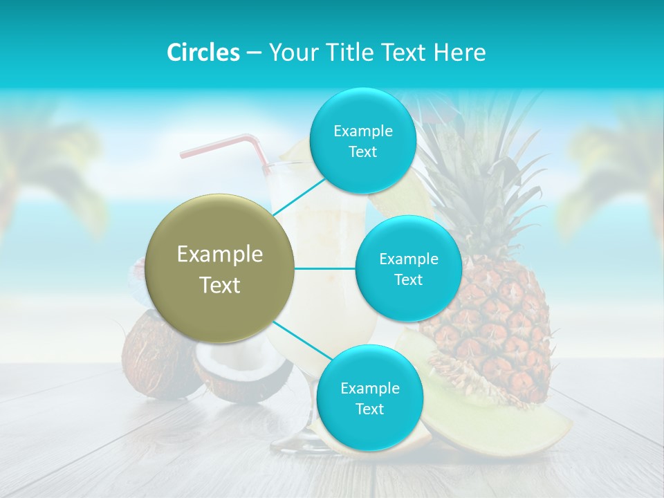 Sunny Blur Pineapple PowerPoint Template
