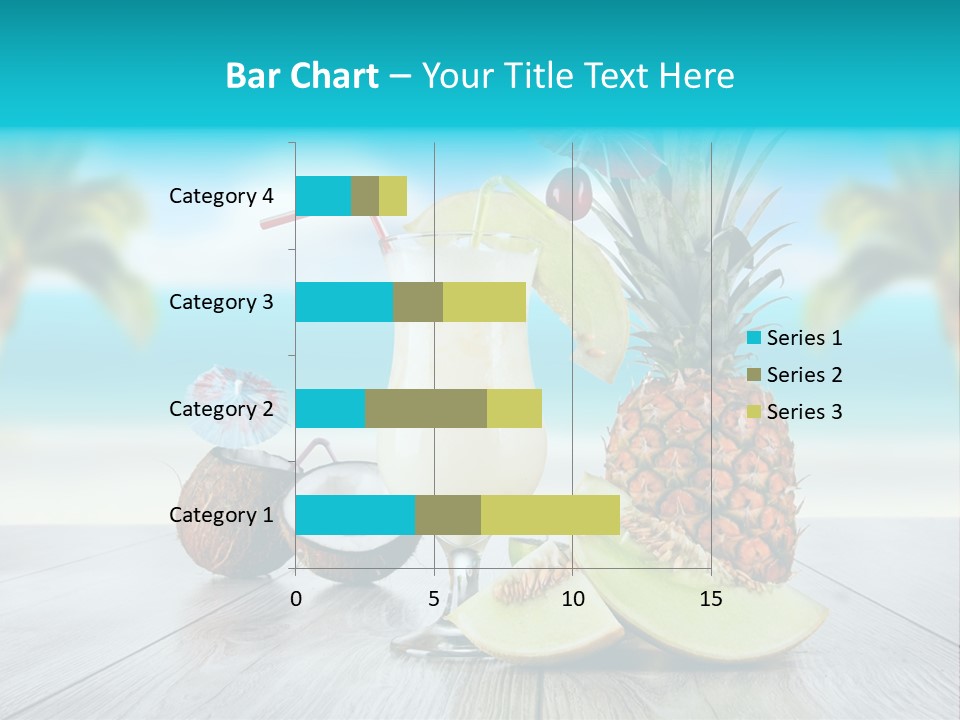 Sunny Blur Pineapple PowerPoint Template