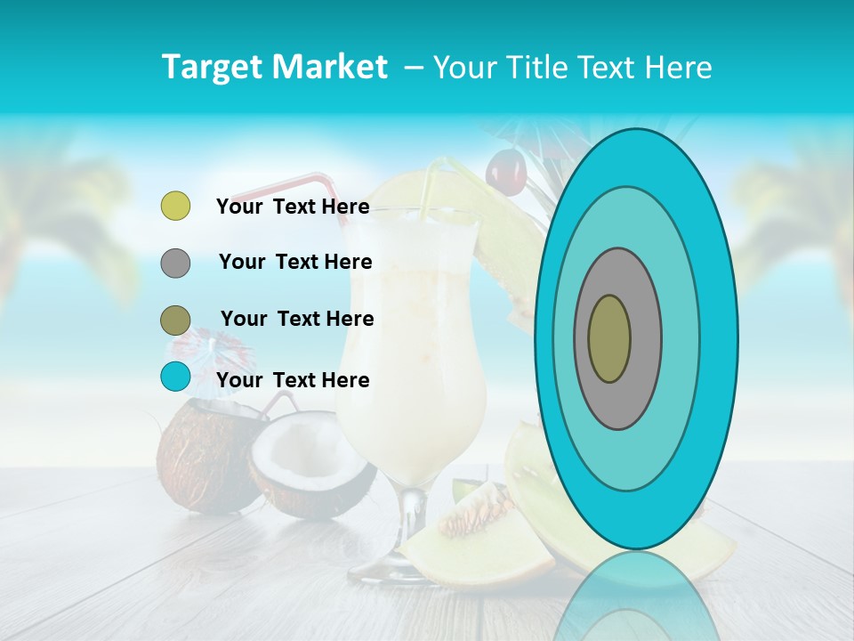 Sunny Blur Pineapple PowerPoint Template