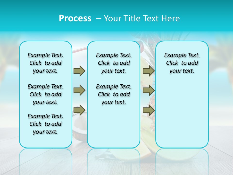 Sunny Blur Pineapple PowerPoint Template