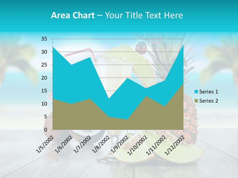 Sunny Blur Pineapple PowerPoint Template