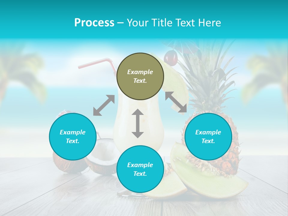 Sunny Blur Pineapple PowerPoint Template