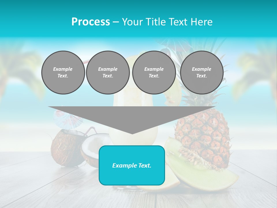 Sunny Blur Pineapple PowerPoint Template
