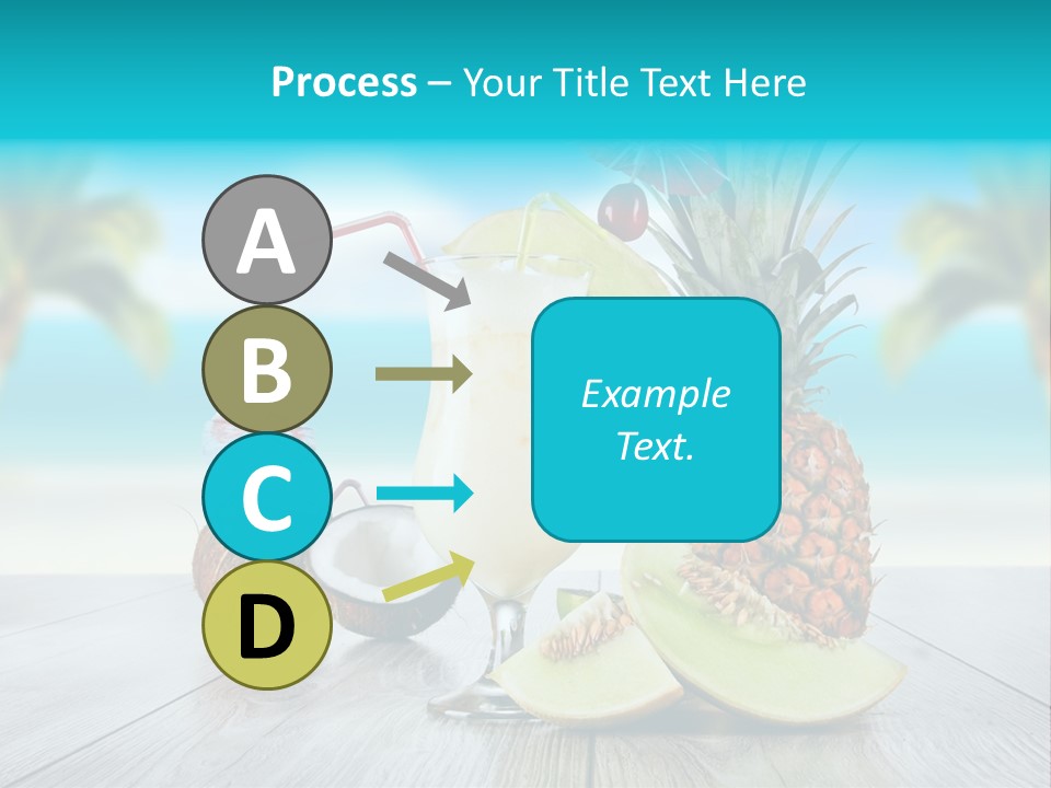 Sunny Blur Pineapple PowerPoint Template