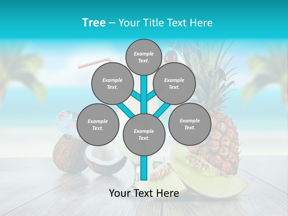 Sunny Blur Pineapple PowerPoint Template