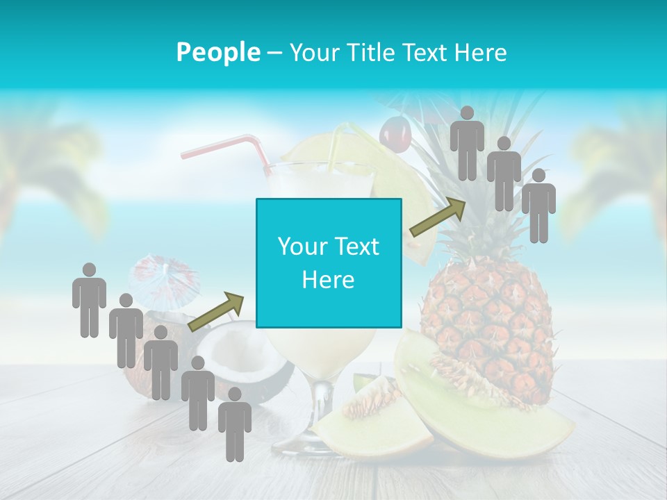 Sunny Blur Pineapple PowerPoint Template