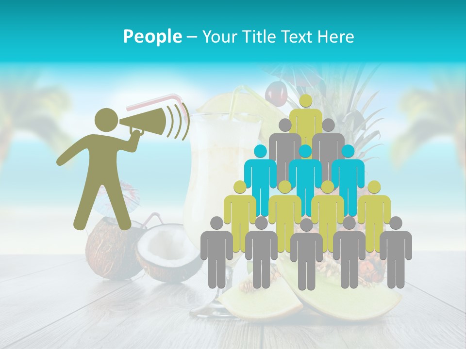 Sunny Blur Pineapple PowerPoint Template