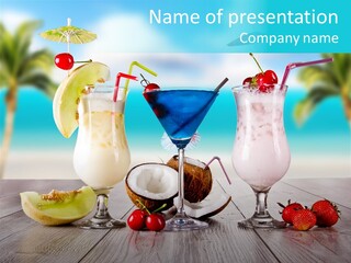 Exotic Beach Copy PowerPoint Template