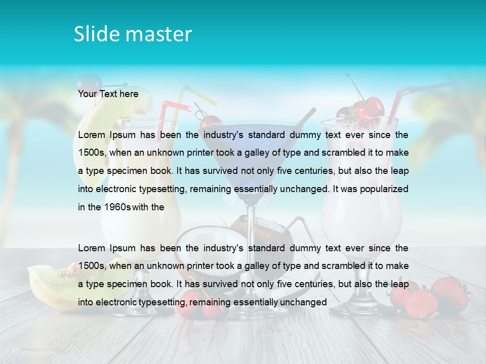 Exotic Beach Copy PowerPoint Template