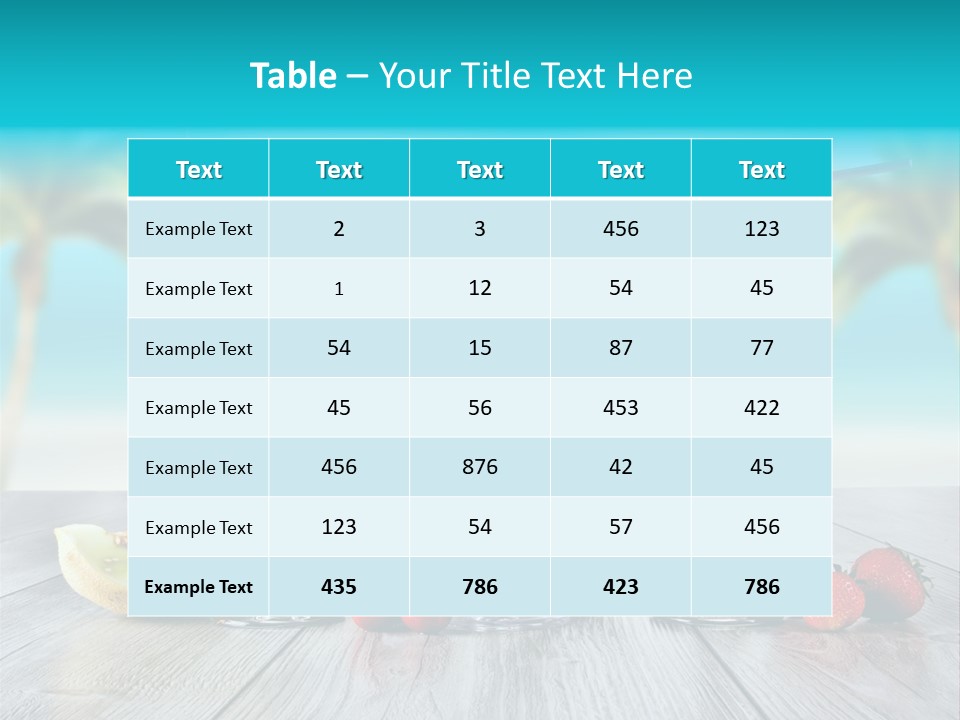 Exotic Beach Copy PowerPoint Template