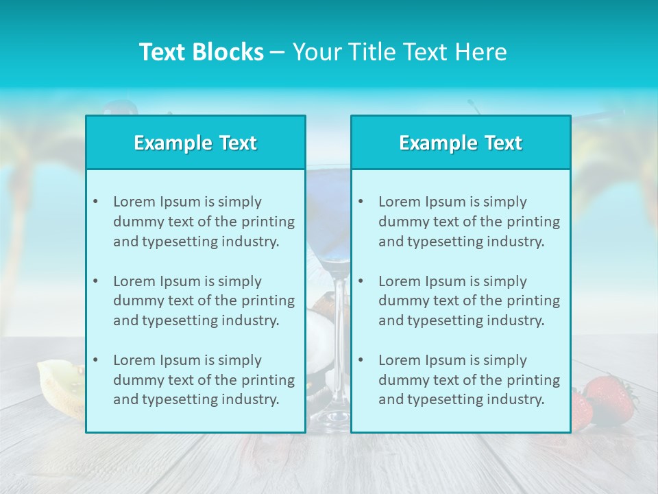 Exotic Beach Copy PowerPoint Template