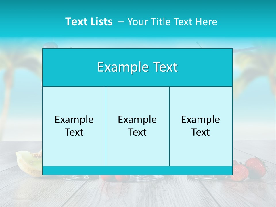 Exotic Beach Copy PowerPoint Template