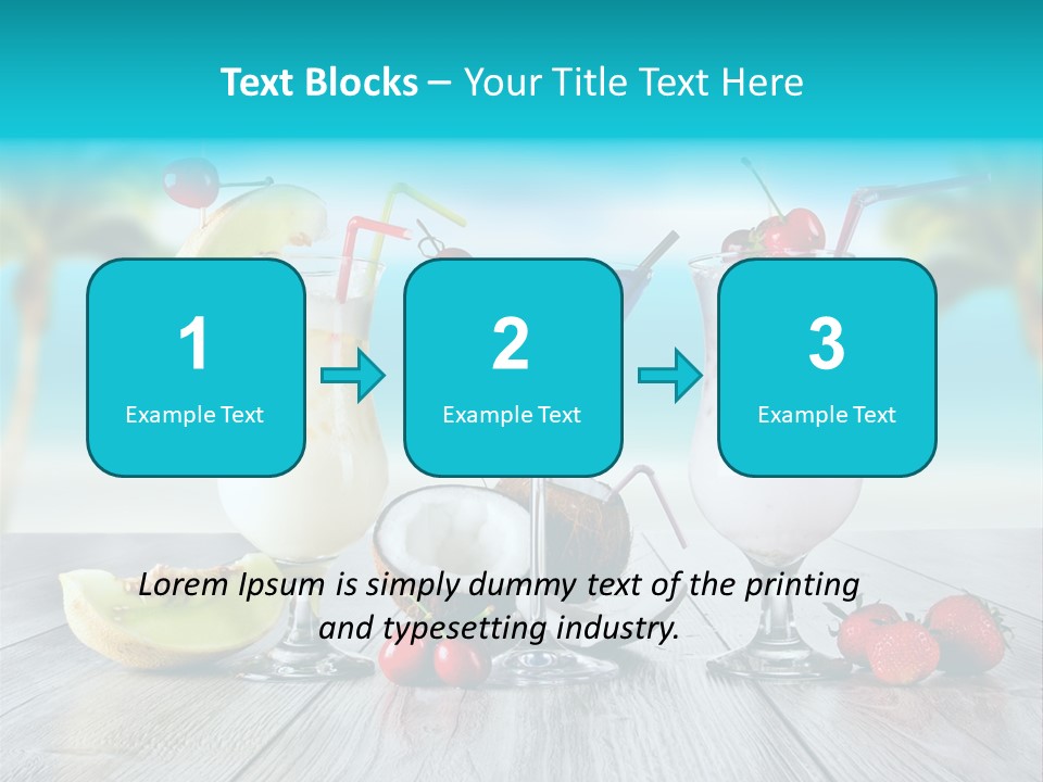 Exotic Beach Copy PowerPoint Template