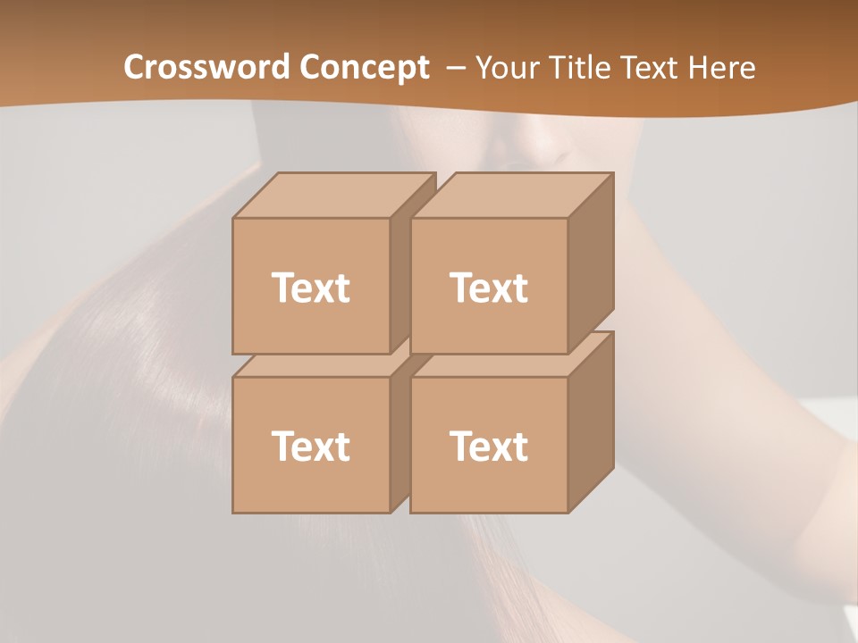 Face Head White PowerPoint Template