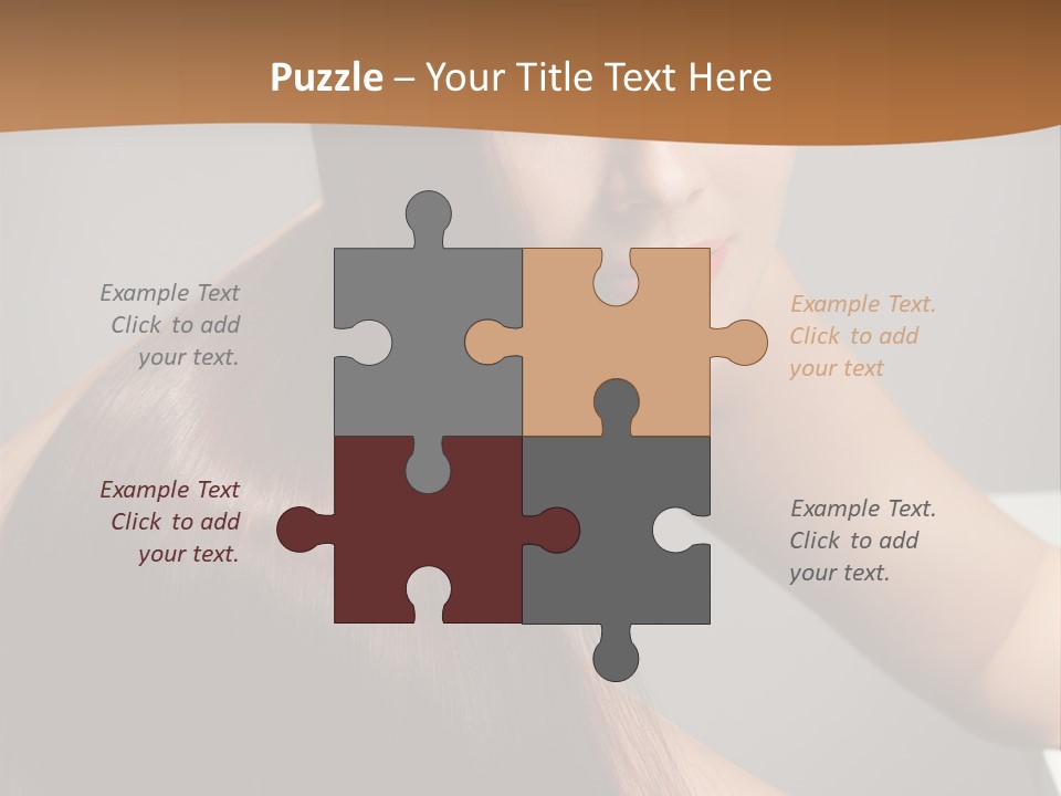 Face Head White PowerPoint Template