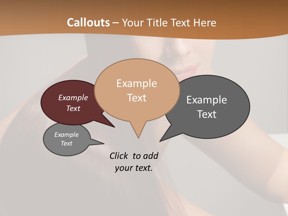 Face Head White PowerPoint Template