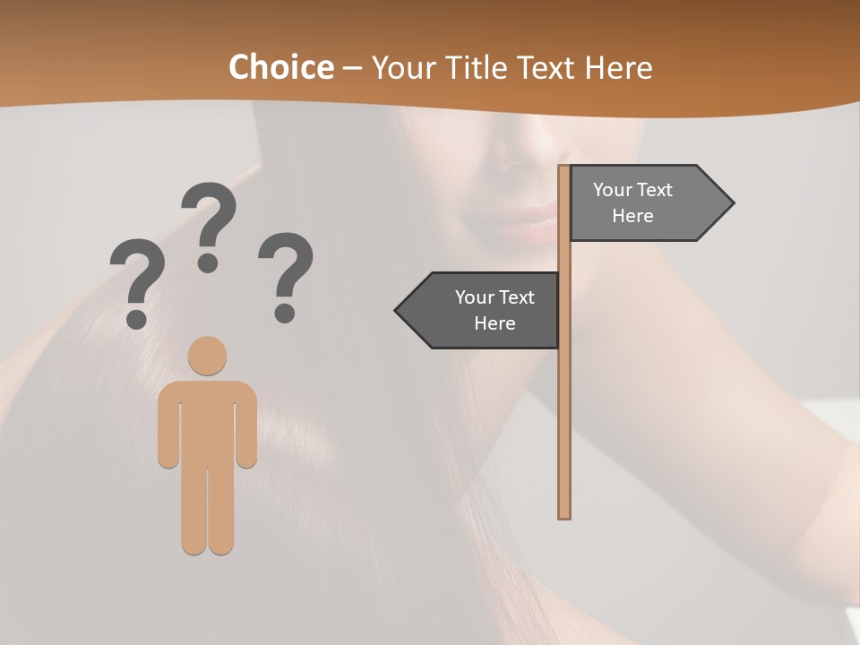 Face Head White PowerPoint Template