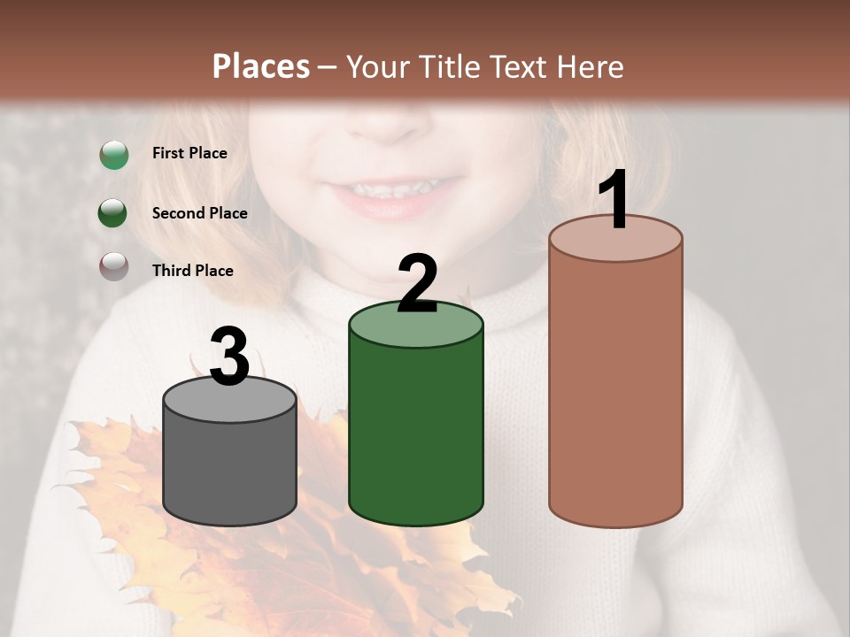 Orange Maple Hat PowerPoint Template