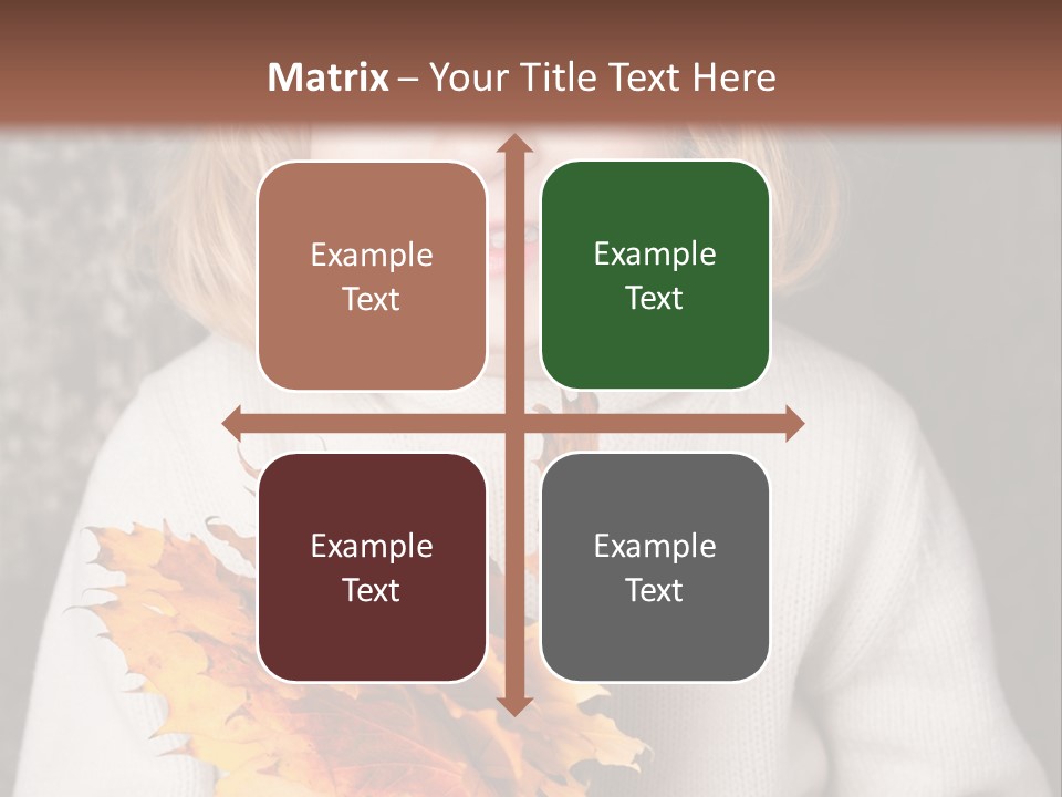 Orange Maple Hat PowerPoint Template