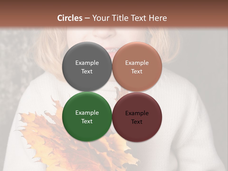 Orange Maple Hat PowerPoint Template