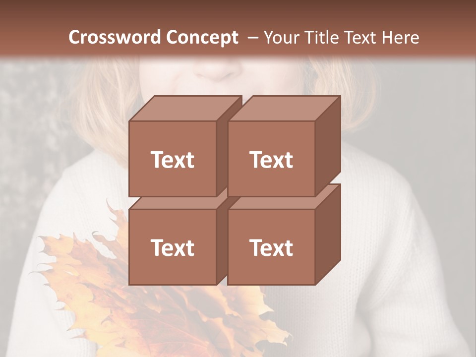 Orange Maple Hat PowerPoint Template