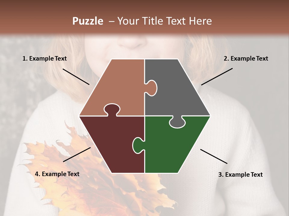 Orange Maple Hat PowerPoint Template