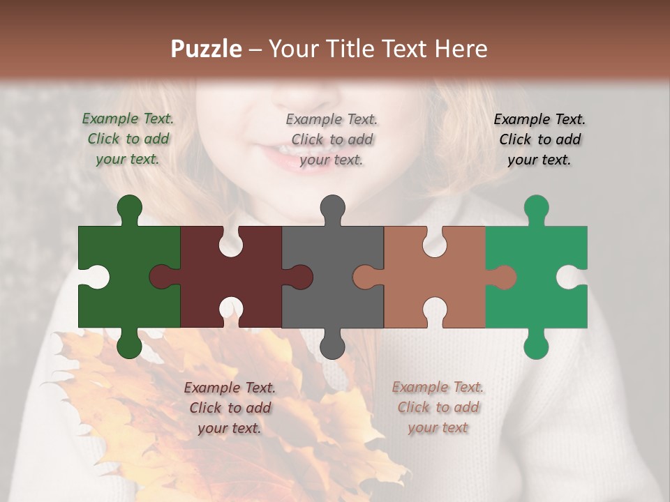 Orange Maple Hat PowerPoint Template