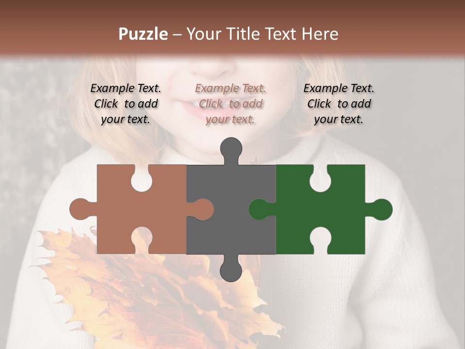 Orange Maple Hat PowerPoint Template