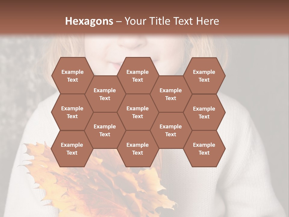 Orange Maple Hat PowerPoint Template