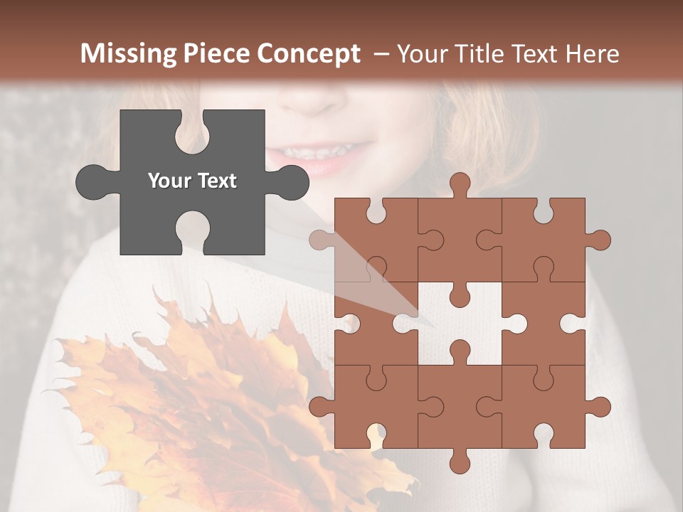 Orange Maple Hat PowerPoint Template
