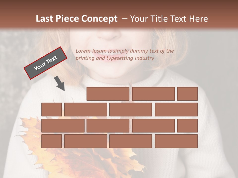 Orange Maple Hat PowerPoint Template