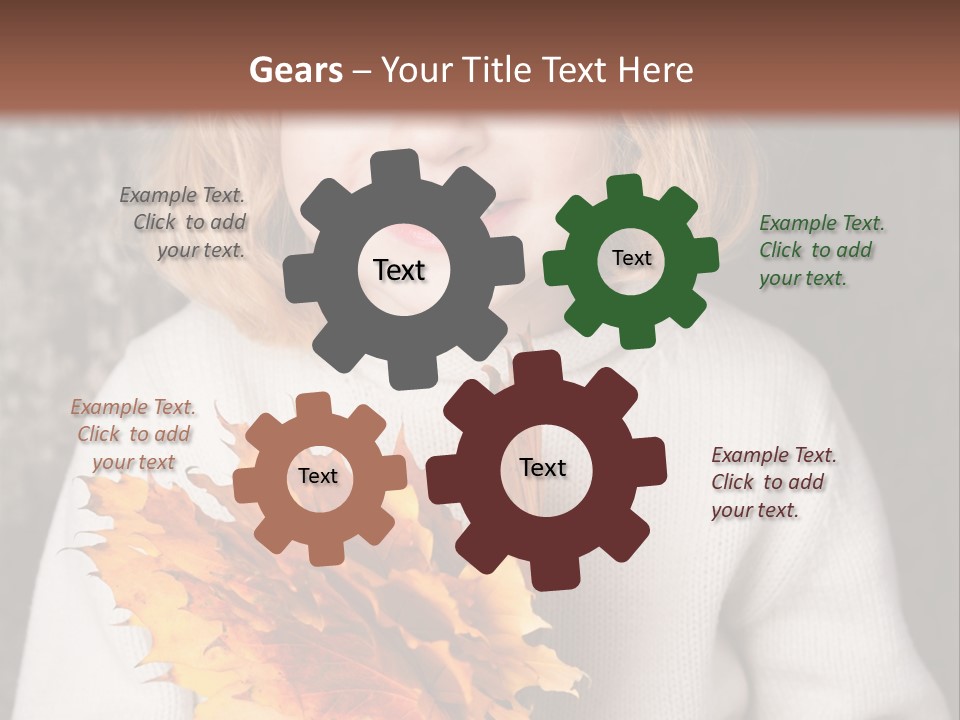 Orange Maple Hat PowerPoint Template