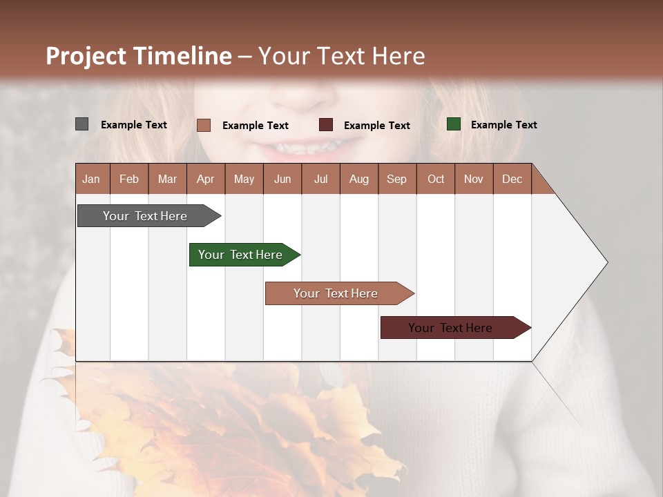 Orange Maple Hat PowerPoint Template