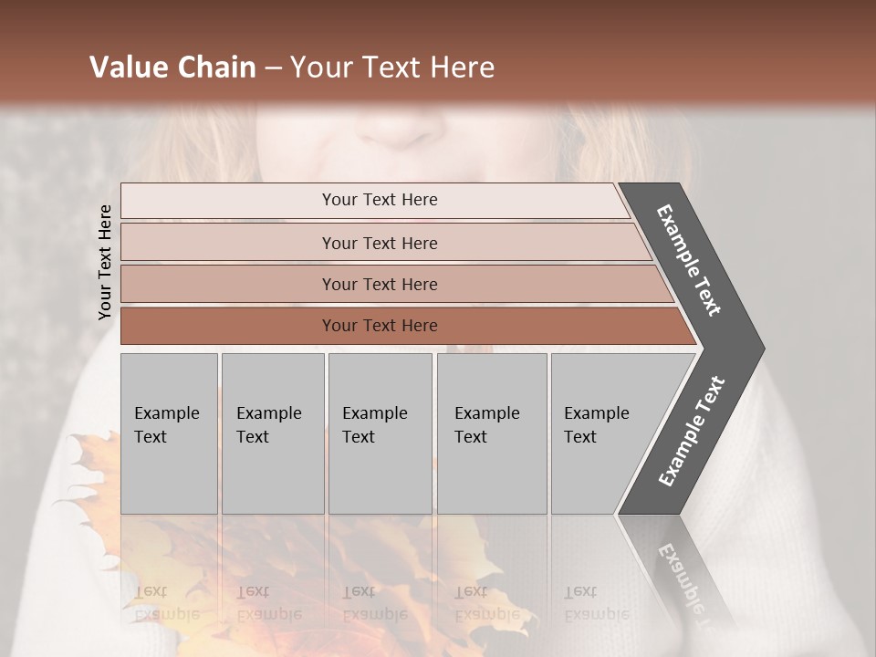 Orange Maple Hat PowerPoint Template