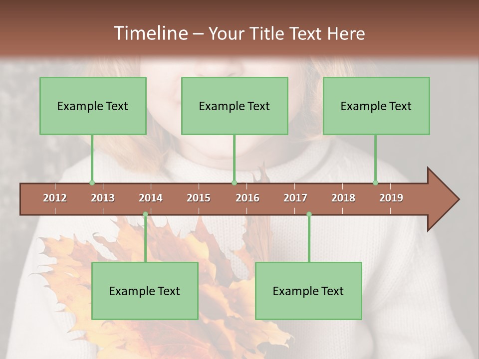 Orange Maple Hat PowerPoint Template