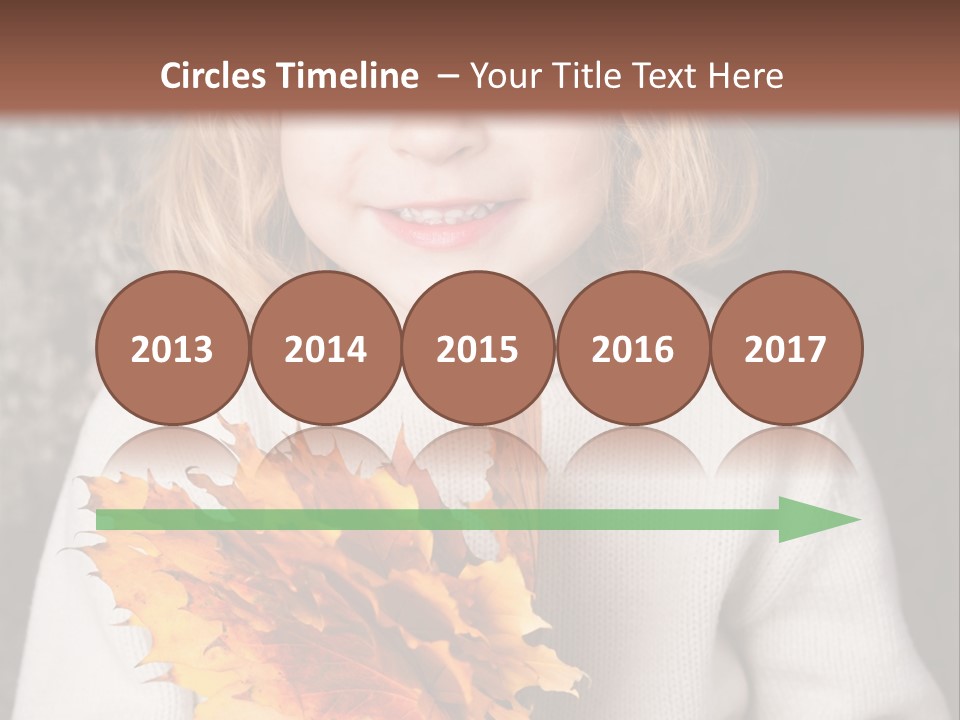 Orange Maple Hat PowerPoint Template