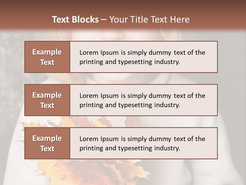 Orange Maple Hat PowerPoint Template