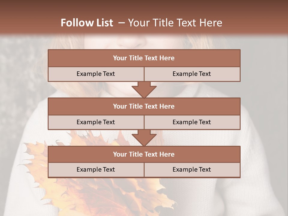 Orange Maple Hat PowerPoint Template