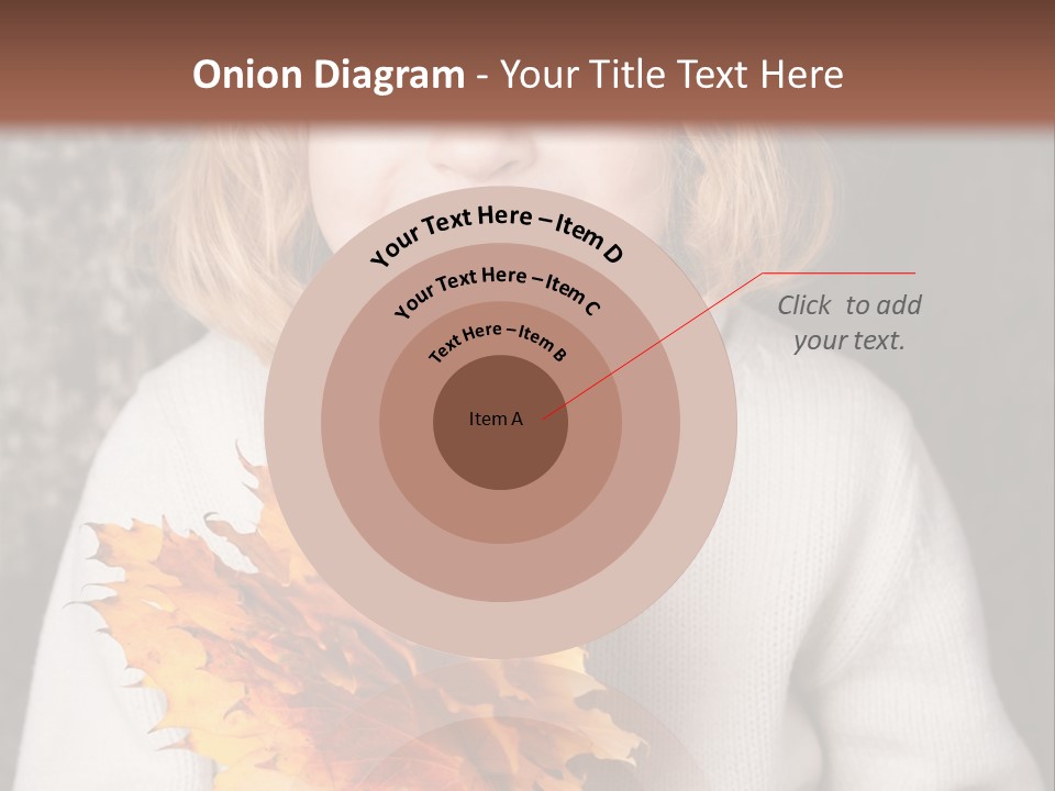 Orange Maple Hat PowerPoint Template