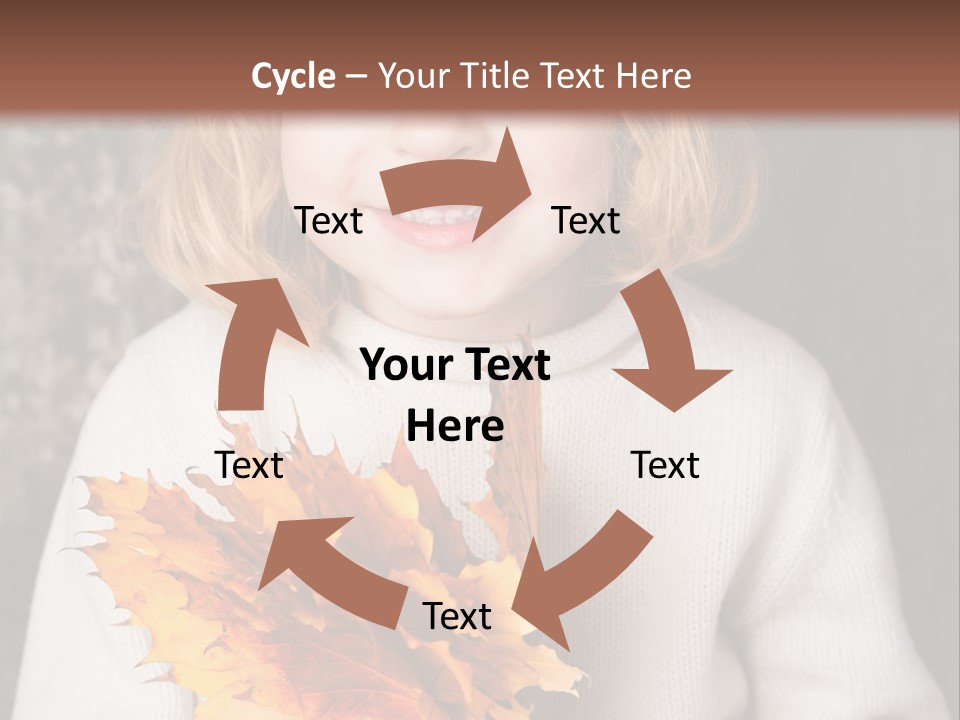 Orange Maple Hat PowerPoint Template