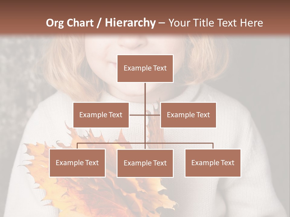 Orange Maple Hat PowerPoint Template