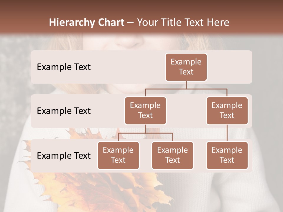 Orange Maple Hat PowerPoint Template