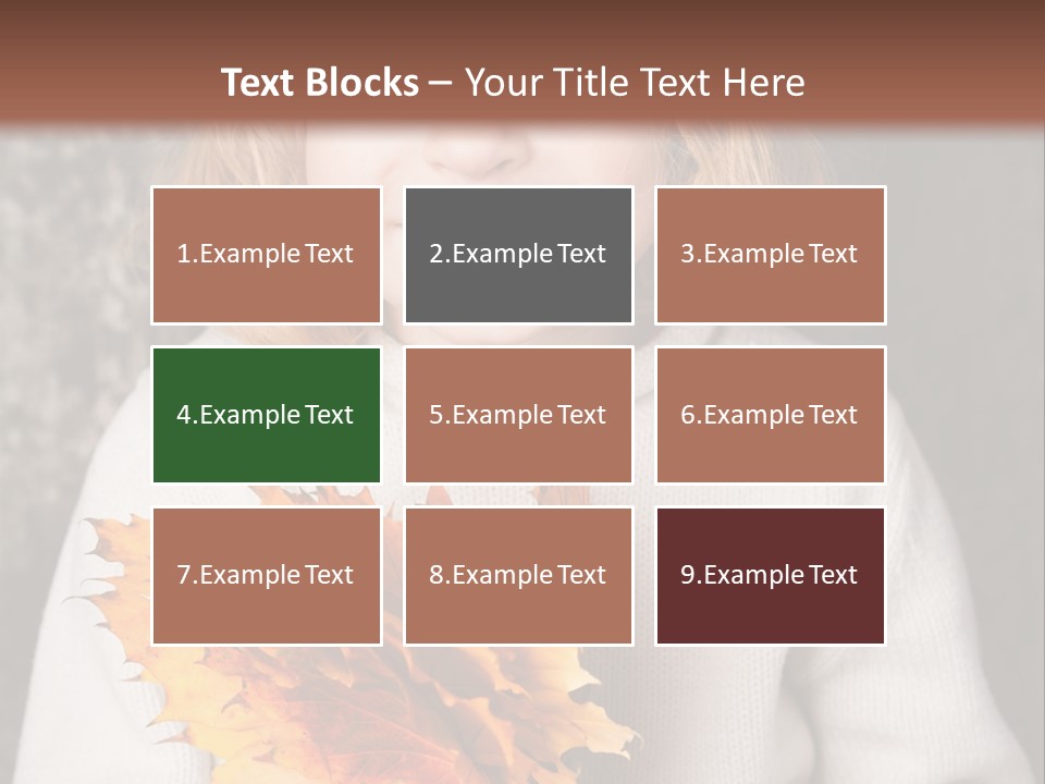 Orange Maple Hat PowerPoint Template